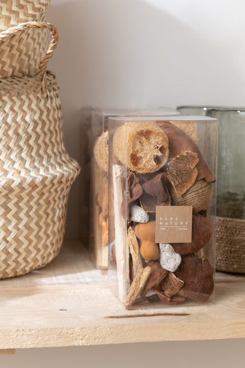 J-Line doos Gedroogde noten - jute - bruin - vtwonen shop