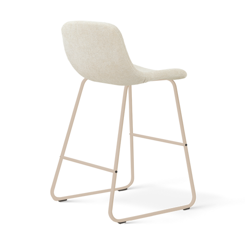 Nolon Nino-Mats barkruk cottonbeige - beige onderstel - 65 cm