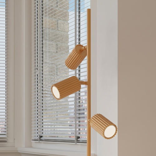 Sollux Lighting Vloerlamp KARBON 3 goud - 30x30x155cm