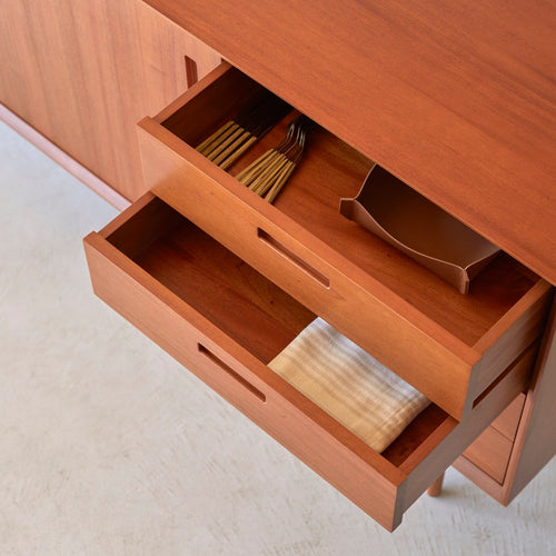 Tikamoon Massief mahoniehouten buffet 200 cm - Naturel