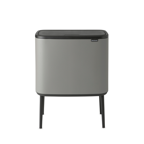Brabantia Bo Touch Bin, met 3 binnenemmers, 3 x 11 liter - Mineral Concrete Grey