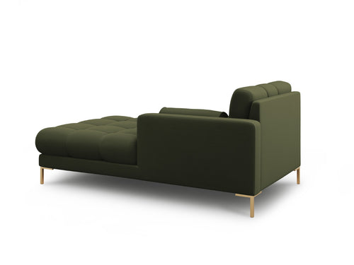 Cosmopolitan Design rechter chaise longue Bali structurele stof, groente - 185x102x75cm