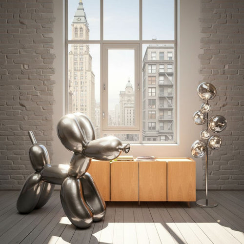 Kare Design Vloerlamp Burbuja 168cm chroom