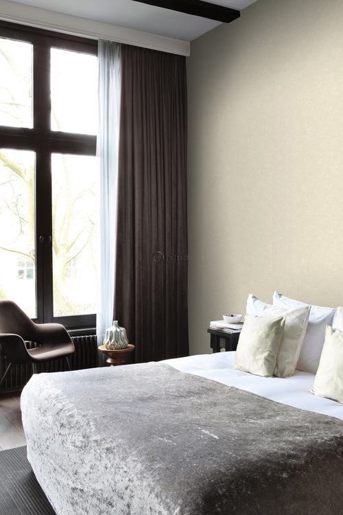 Origin Wallcoverings behang effen crème beige - 53 cm x 10,05 m - 346203 - vtwonen shop