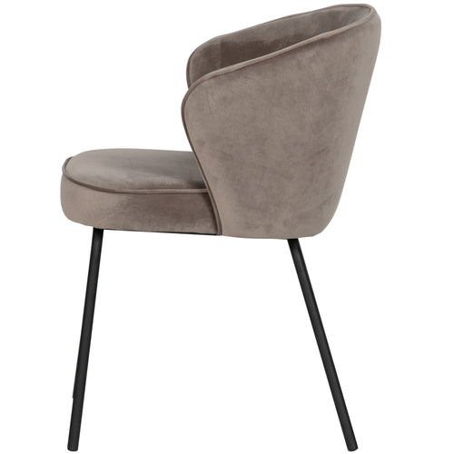 BePureHome eetkamerstoelen Admit - Fluweel - Khaki - Set van 2 - vtwonen shop