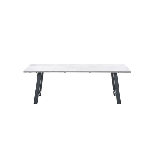 Olympus tafel - 220x100 cm - carbon black - grey teak look - vtwonen shop
