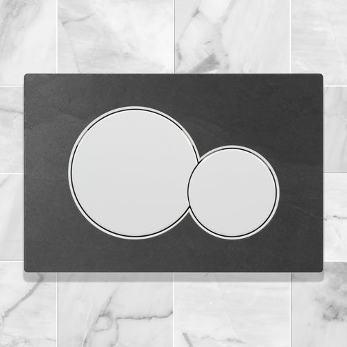 Decoplates wc paneel front, rechthoekig liggend - zwart - 24.6x16.4cm - vtwonen shop