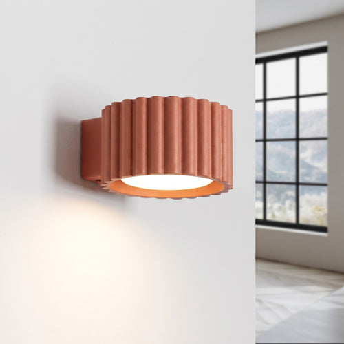 Sollux Lighting Wandlamp AURA rode oker Gx53 - 10x12x6cm