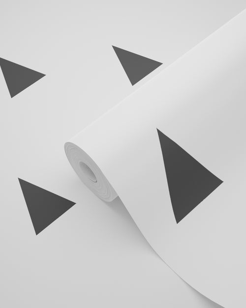 ESTAhome behang grafische driehoeken zwart en wit - 53 cm x 10.05 m - 138942 - vtwonen shop