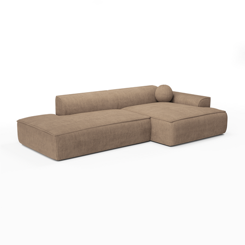 Sia Home - Rechthoekige hoekbank ANIA - corduroy mol 260cm