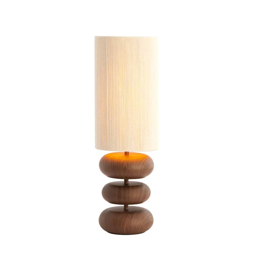 Light & Living tafellamp Danialo - bruin - Ø22cm