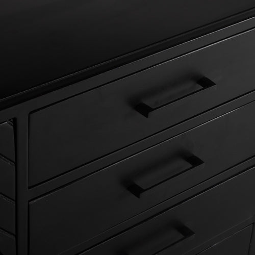 Dressoir Isa Zwart Visgraat Klein Mangohout - Giga Meubel - vtwonen shop