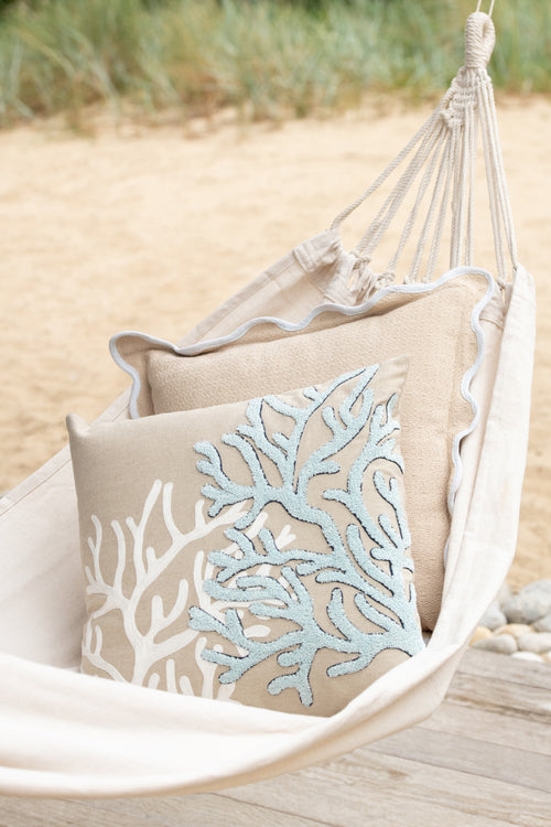 J-Line hangmat Effen - katoen/polyester - lichtbeige - vtwonen shop