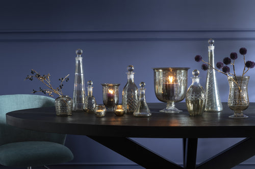 J-Line windlicht Tak - glas - grijs - 6 stuks - vtwonen shop