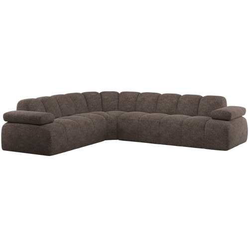 WOOOD hoekbank links Mojo - Wollig - Bruin - 74x310x230 - vtwonen shop