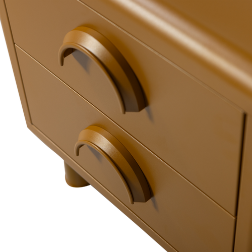 WOOOD Ladekast met 2 lades Rune - Metaal - Zand - 45x42x42 - vtwonen shop