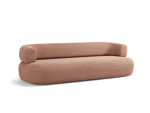 Micadoni Bank Jenny 4-zits, flueel terracotta - 90x226x73cm