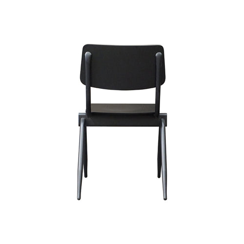 LABEL51 Eetkamerstoel Solid - Zwart Hout - Set van 2 - vtwonen shop