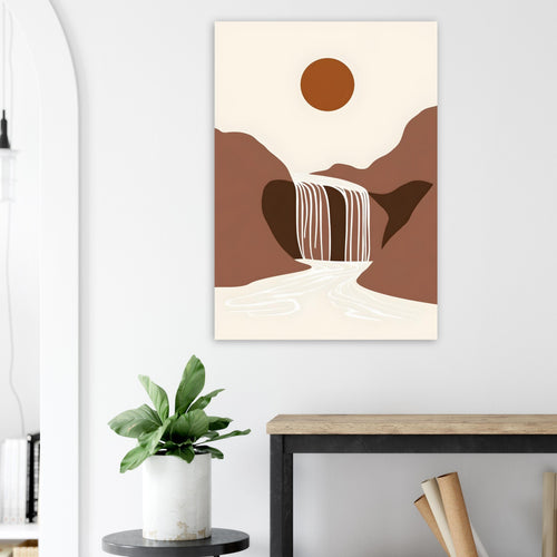 Artfulprints  Boho – Warm waterfall   poster 50x70 cm - vtwonen shop