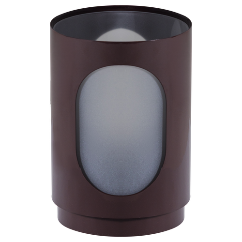 WOOOD windlichten Tavo - Metaal/Glas - Bruin - Set van 2 - 20x15x15/15x15x15