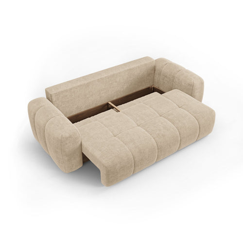 Premium Interiors - Slaapbank met opbergruimte SKY - kruisbinding beige 260cm