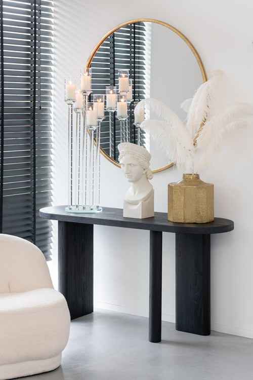 J-Line tafel - hout - zwart - vtwonen shop