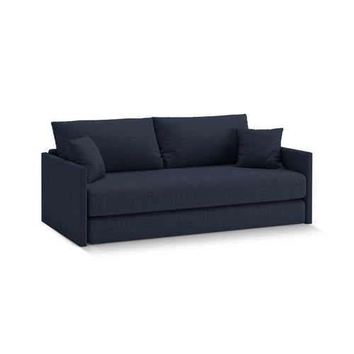 Cosmopolitan Design - Converteerbare bank Shannon 3-zits, structurele stof koningsblauw - 94x209x87cm