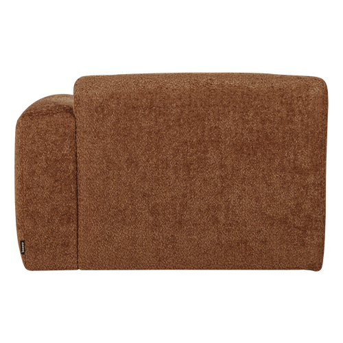 WOOOD chaise longue bank rechts Mojo Base - Wollig - R.bruin - 74x112x162