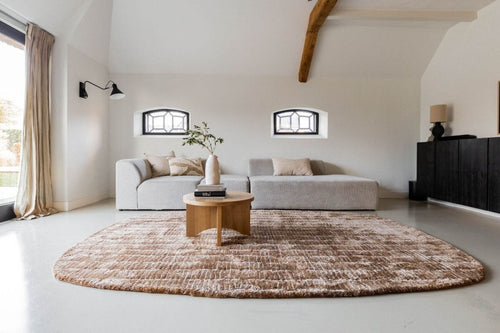 Interieur05 Vloerkleed Rectangle Edge Bruin/Wit - 160 x 230 cm - vtwonen shop