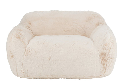 J-Line sofa Cutie - polyester  creme - large