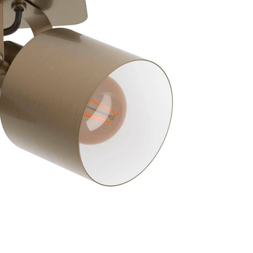 EGLO spot Southery - e27 - 2 lichts - 47 cm - goud/crème - vtwonen shop