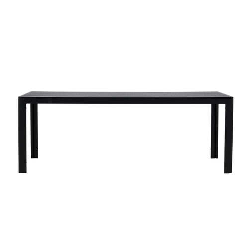Nest outdoor Joas polywood tuin eettafel zwart - 205 x 90 cm