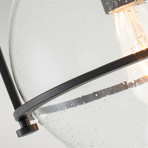 Elstead Hinkley Somerset Globe Plafondlamp Zwart