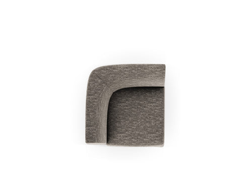 Micadoni Hoekmodule Miley chenille grijs - 90x90x70cm