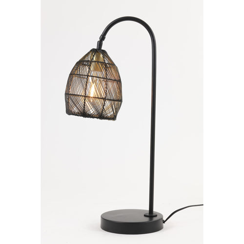 Light & Living tafellamp Meya - zwart - 23x18x60cm