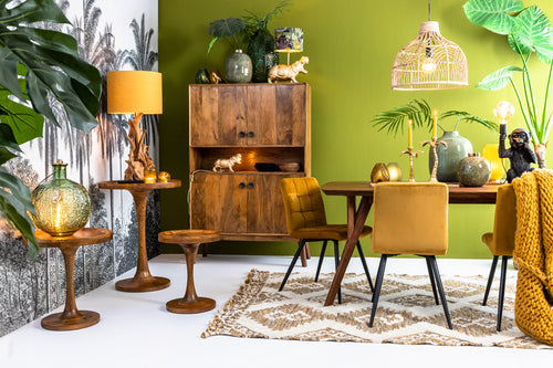 Light & Living eettafel QUENZA - 200x100x76cm - bruin
