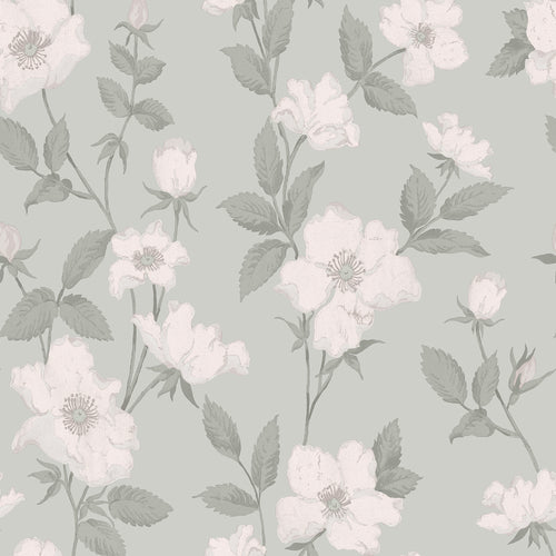 Laura Ashley Vliesbehang - Fleurir Smoke Green
