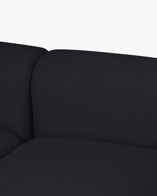 noo.ma Flom 3-zitsbank Graphite Black - soft zit, 262x96,5x68 cm