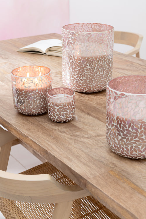 J-Line geurkaars Tender Rose - roze - small - 50U - vtwonen shop