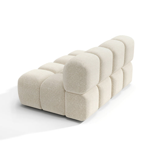 Premium Interiors - Modulaire bank MOSS - getextureerd fluweel  156cm