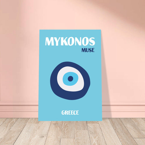 Artfulprints  Griekenland - Mykonos   poster A4 21x29.7 cm - vtwonen shop