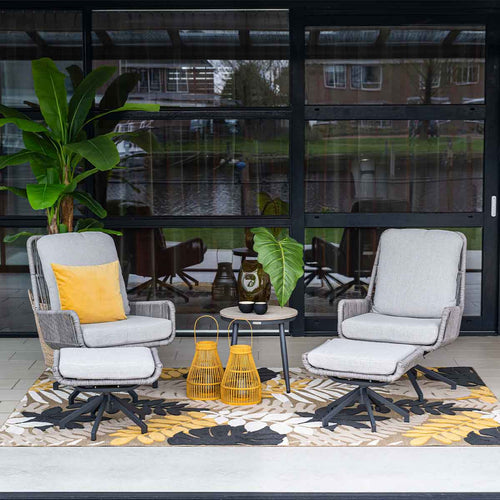 Garden Impressions loungestoelen Bosh draaibaar- Lucas bijzettafel Ø50x48 cm - vtwonen shop