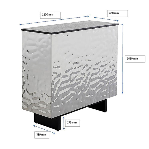Kare Design Bar Caldera chroom