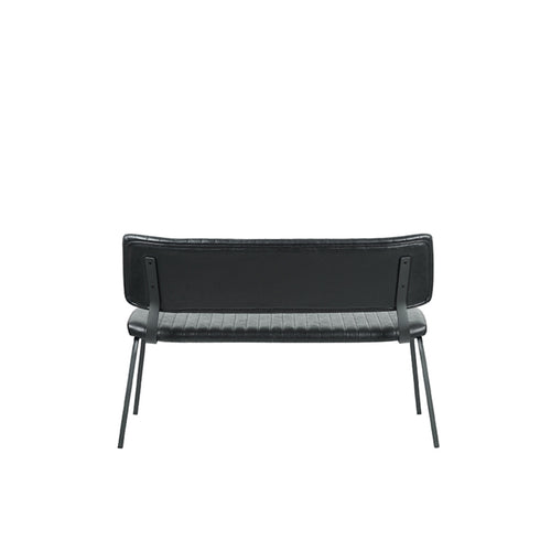 LABEL51 Eetkamerbank Gusto - Zwart PU-Leer - 120x63x81cm - vtwonen shop