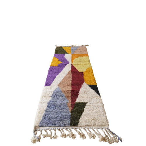 AFK Living vloerkleed Berber - handgemaakt - Wol - 80 cm x 240 cm