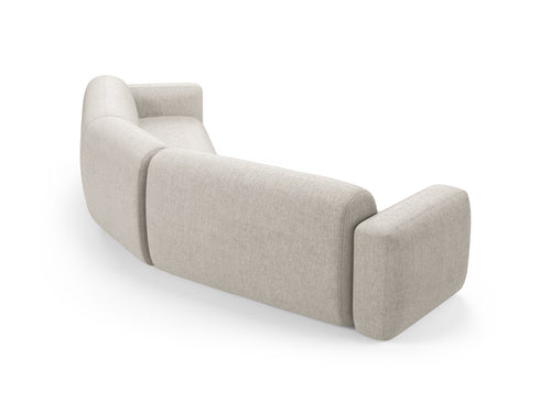 Cosmopolitan Design Symmetrische modulaire hoekbank Strino 3-zits, structurele stof beige - 210x344x78cm