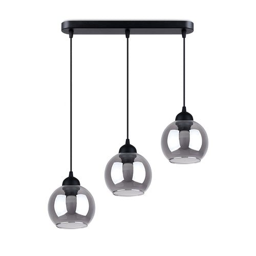 Sollux Lighting Hanglamp ALINO 3 zwart - 45x15x117cm
