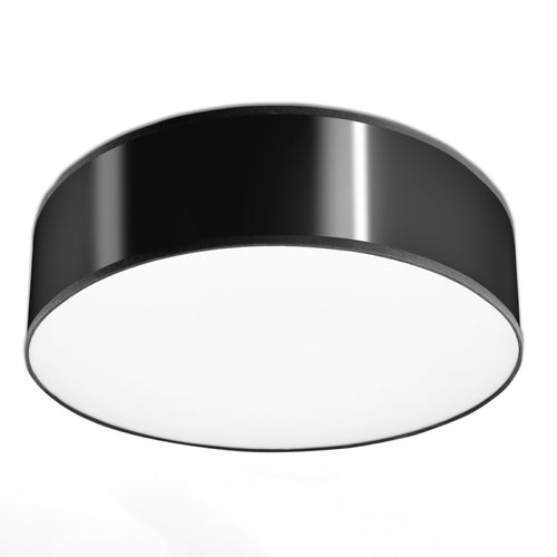 Sollux Lighting Plafondlamp ARENA 35 zwart - 35x35x11cm