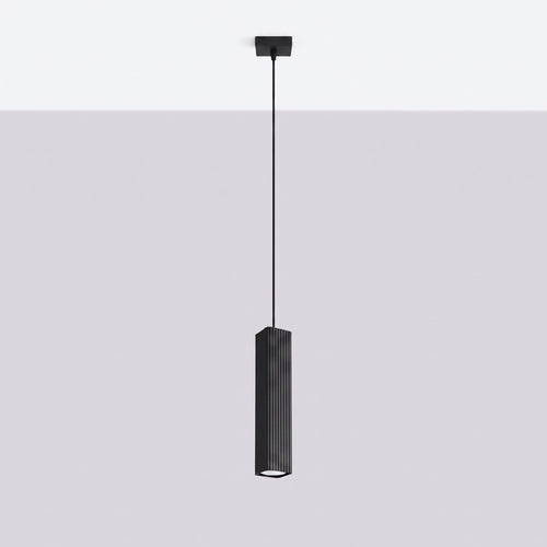 Sollux Lighting Hanglamp RAYO 1 zwart - 8x8x118cm