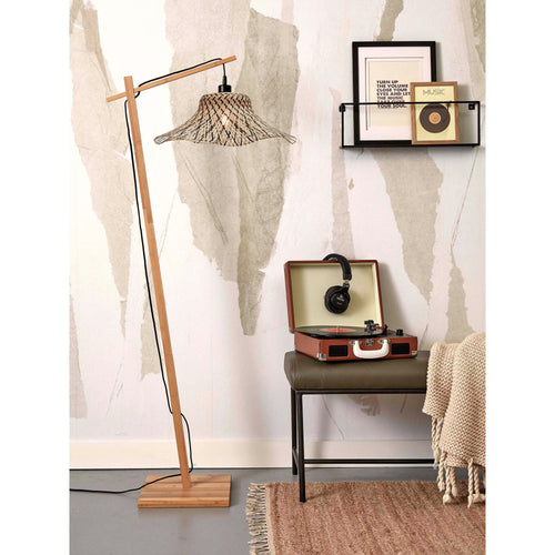 GOOD&MOJO vloerlamp Ibiza - bruin - Ø50cm - vtwonen shop